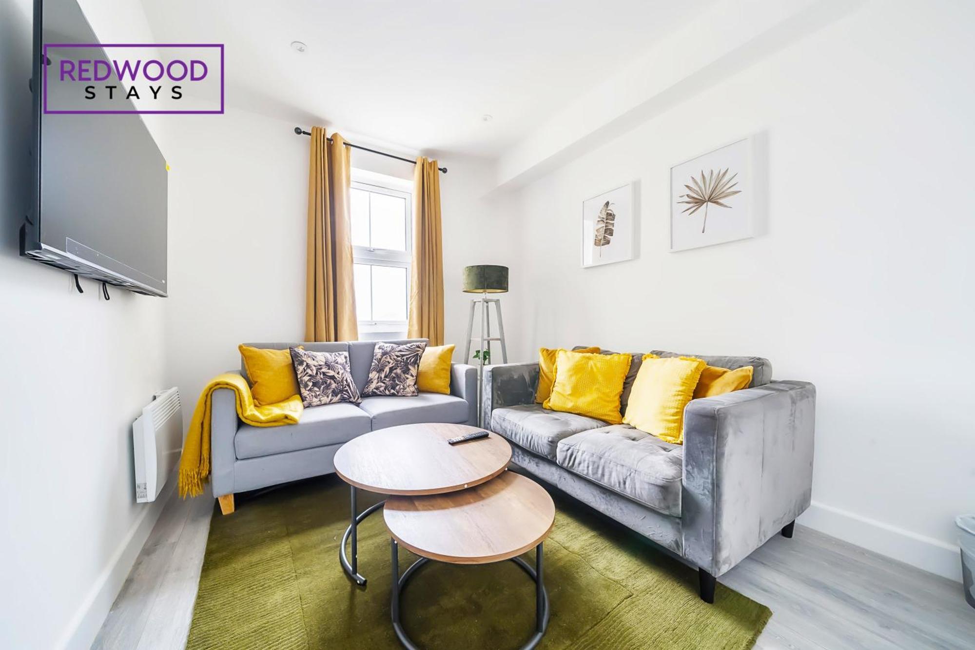 Brand New, 2 Bed 1 Bath, Modern Town Center Apartment, Free Wifi & Netflix By Redwood Stays Aldershot Εξωτερικό φωτογραφία