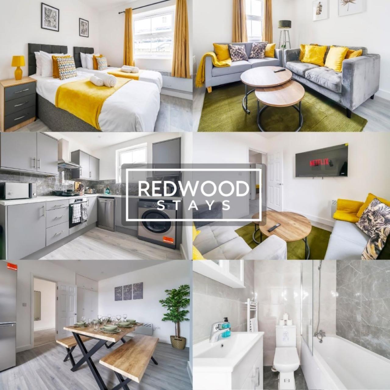 Brand New, 2 Bed 1 Bath, Modern Town Center Apartment, Free Wifi & Netflix By Redwood Stays Aldershot Εξωτερικό φωτογραφία